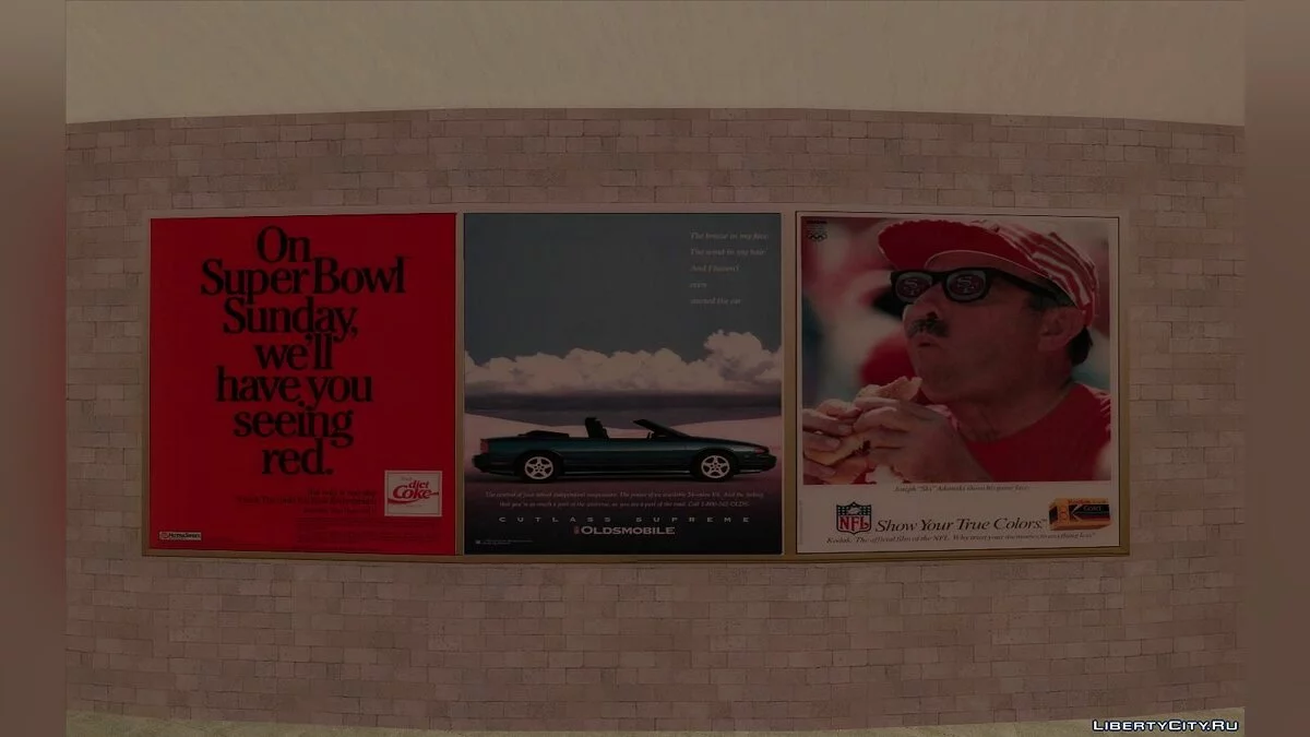 Panneaux d'affichage réels de San Francisco en 1992 / GTA San Andreas