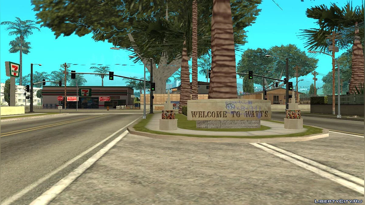 Реалістичний мапінг Лос-Сантос / GTA San Andreas