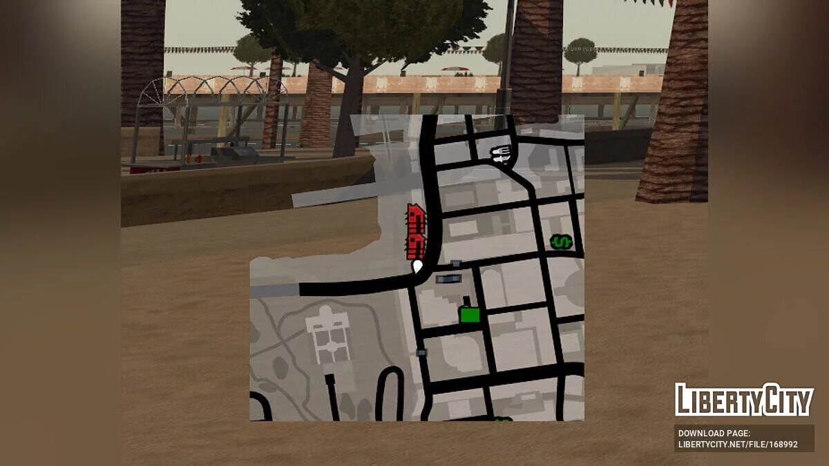 Peta dengan tanda untuk SAMP-RP / GTA San Andreas
