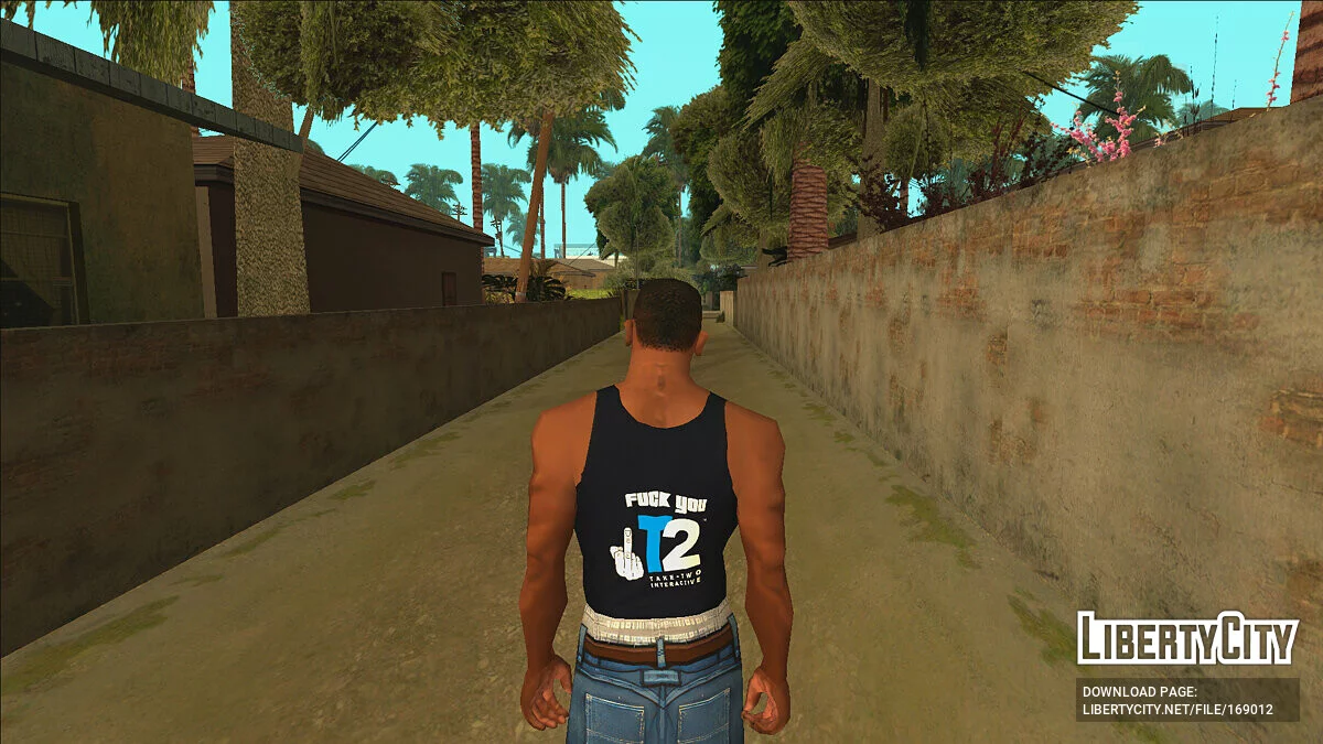 T-shirts avec un message pour Take-Two / GTA San Andreas