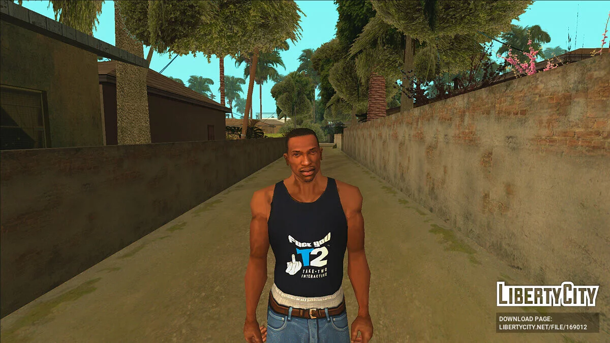 T-shirts avec un message pour Take-Two / GTA San Andreas