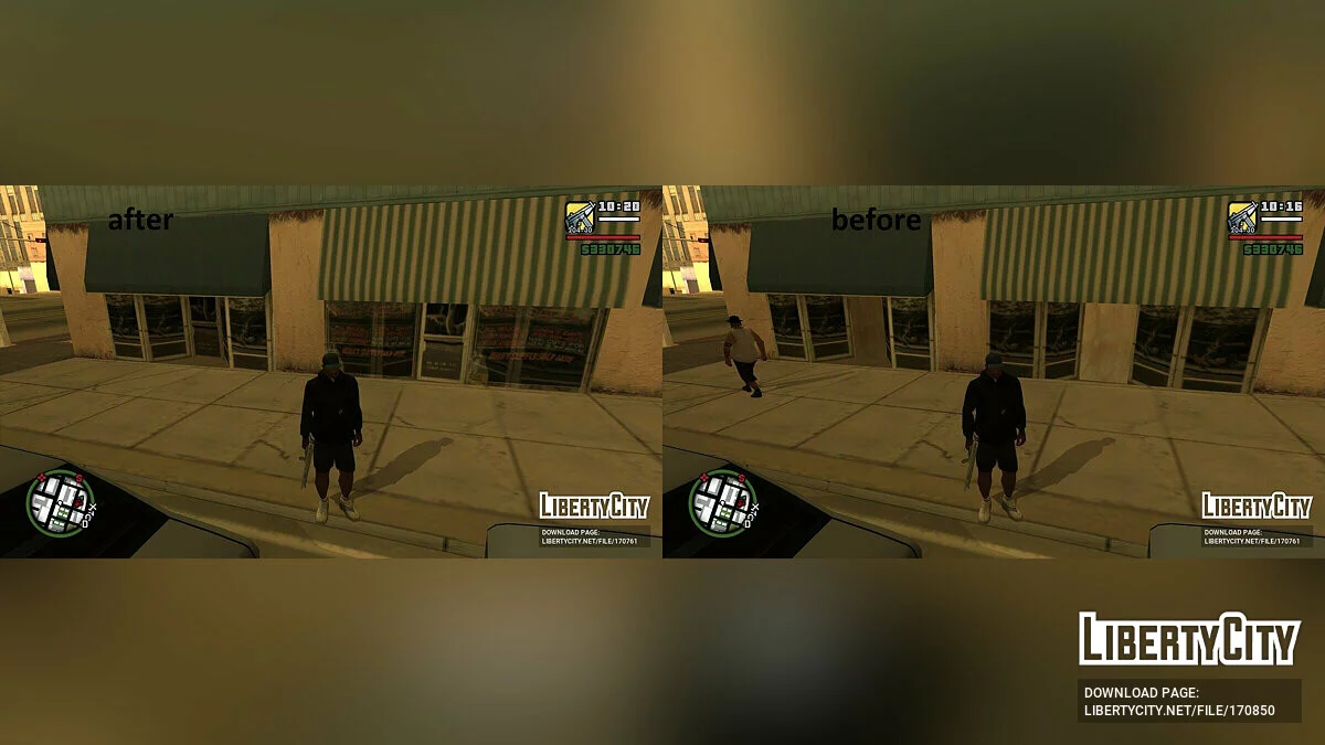 Пак різних виправлень для текстур / GTA San Andreas