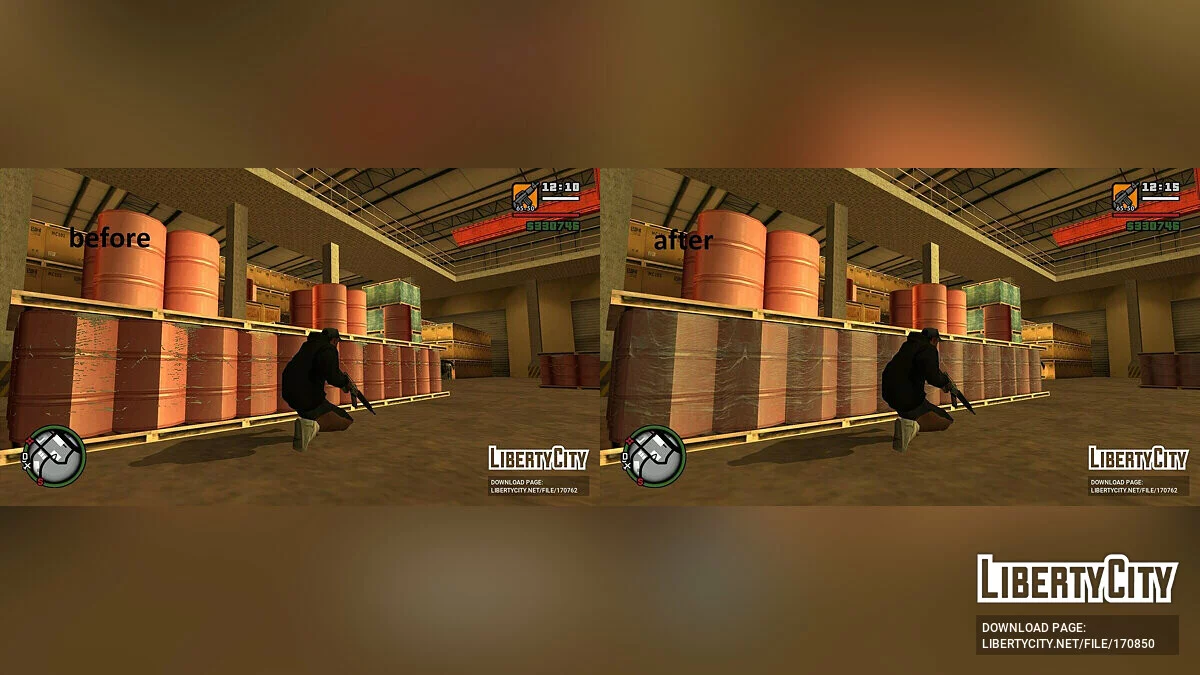 Пак різних виправлень для текстур / GTA San Andreas