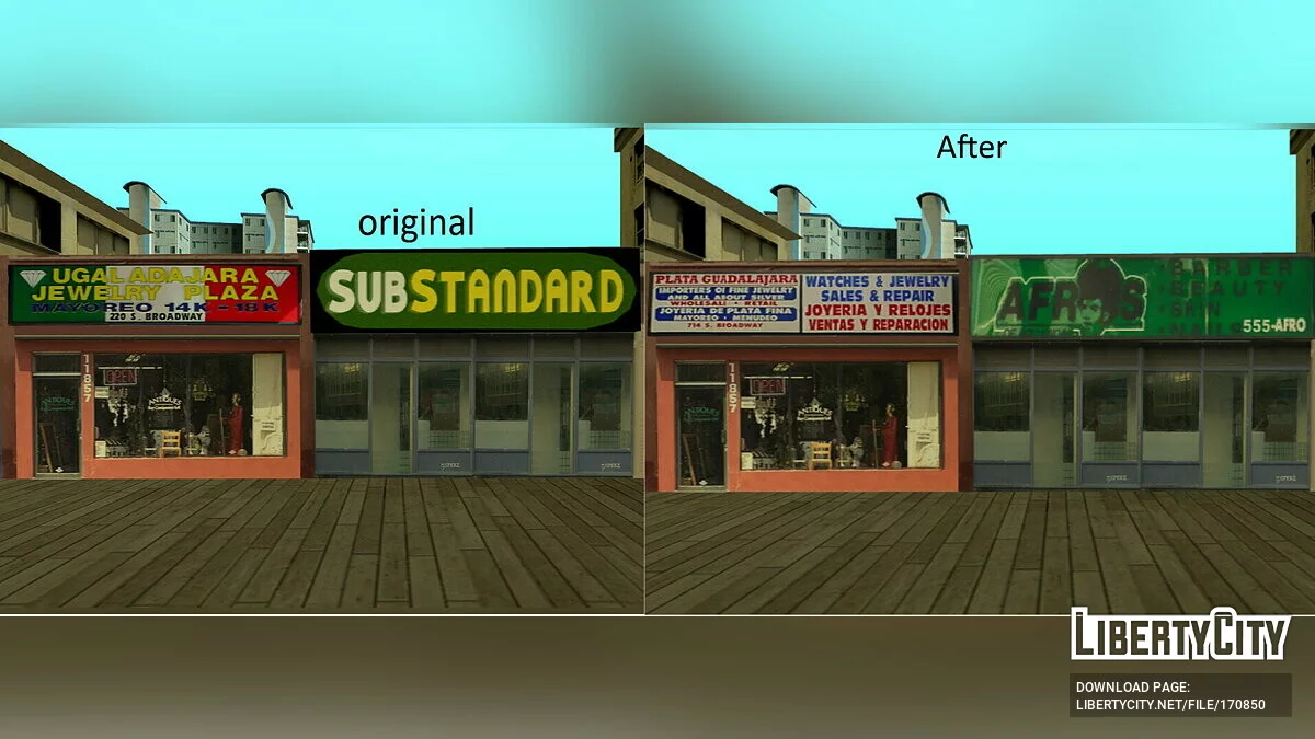 Пак різних виправлень для текстур / GTA San Andreas