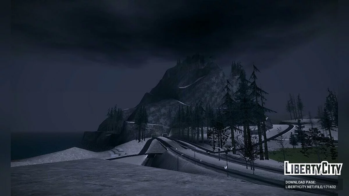Winter in Angel Pine / GTA San Andreas