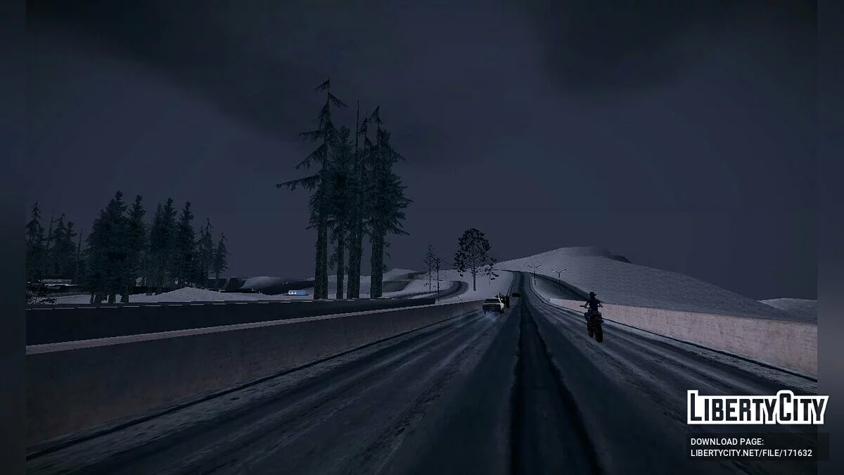 Winter in Angel Pine / GTA San Andreas
