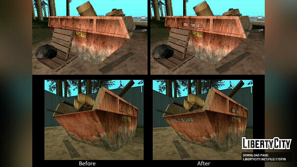 Improvements and corrections of different textures / GTA San Andreas