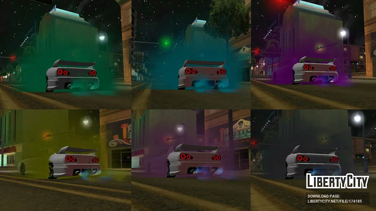 Colored Smoke for Wheels / GTA San Andreas