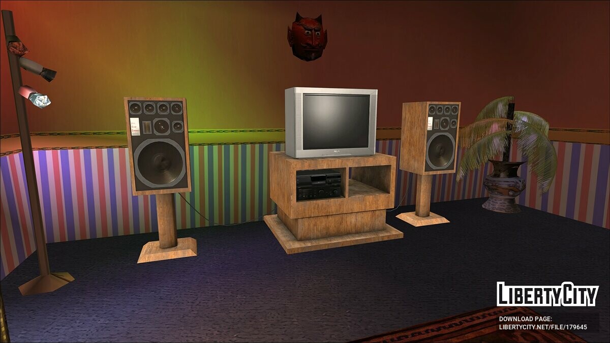 Download HD Audio system in B-Dup's house for GTA San Andreas