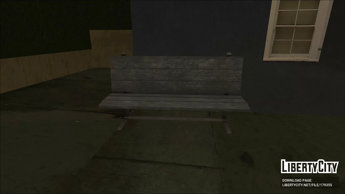 HD Wooden bench / GTA San Andreas