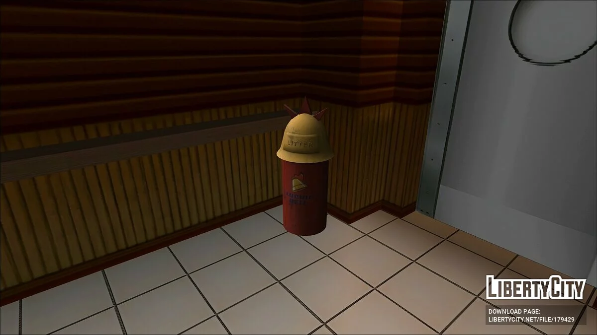 HD Trash Can from Cluckin\' Bell / GTA San Andreas