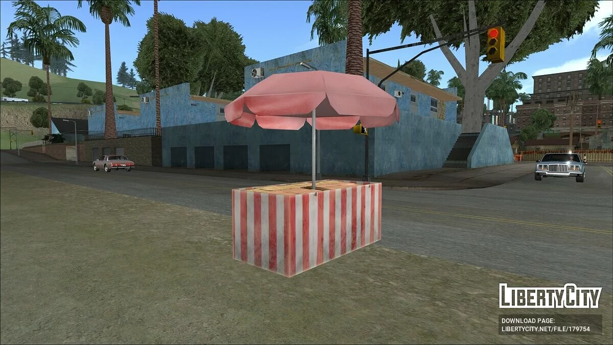 Comptoir HD avec parasol / GTA San Andreas