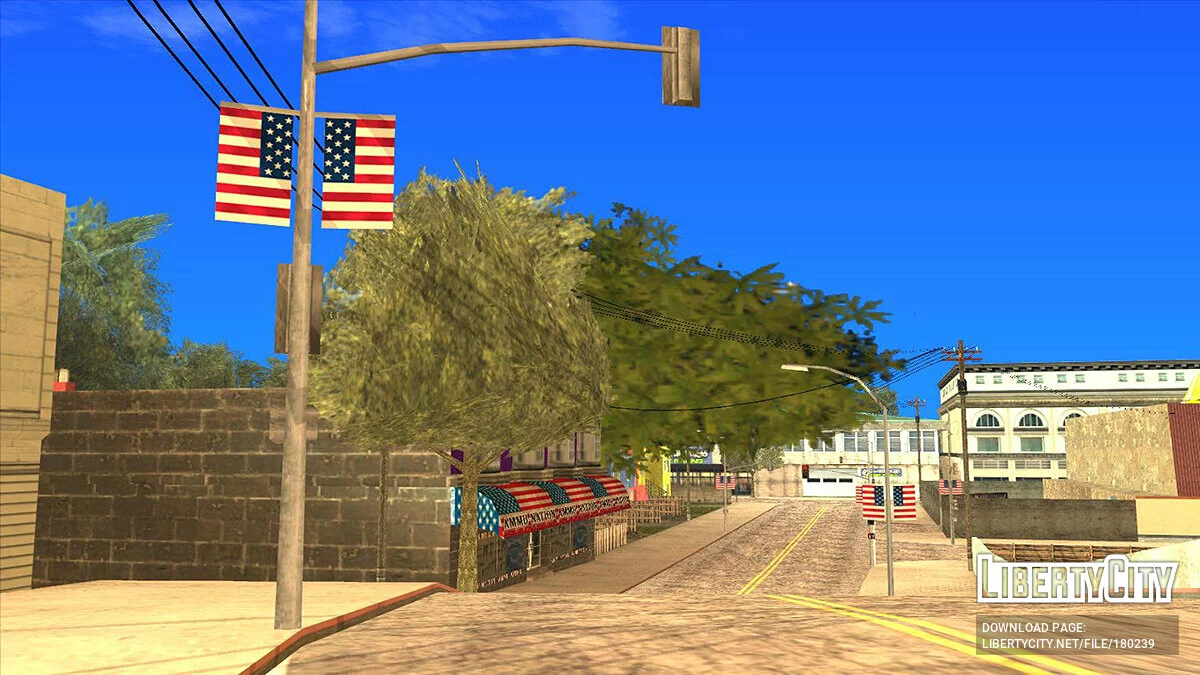 Замена флагов в Queens / GTA San Andreas