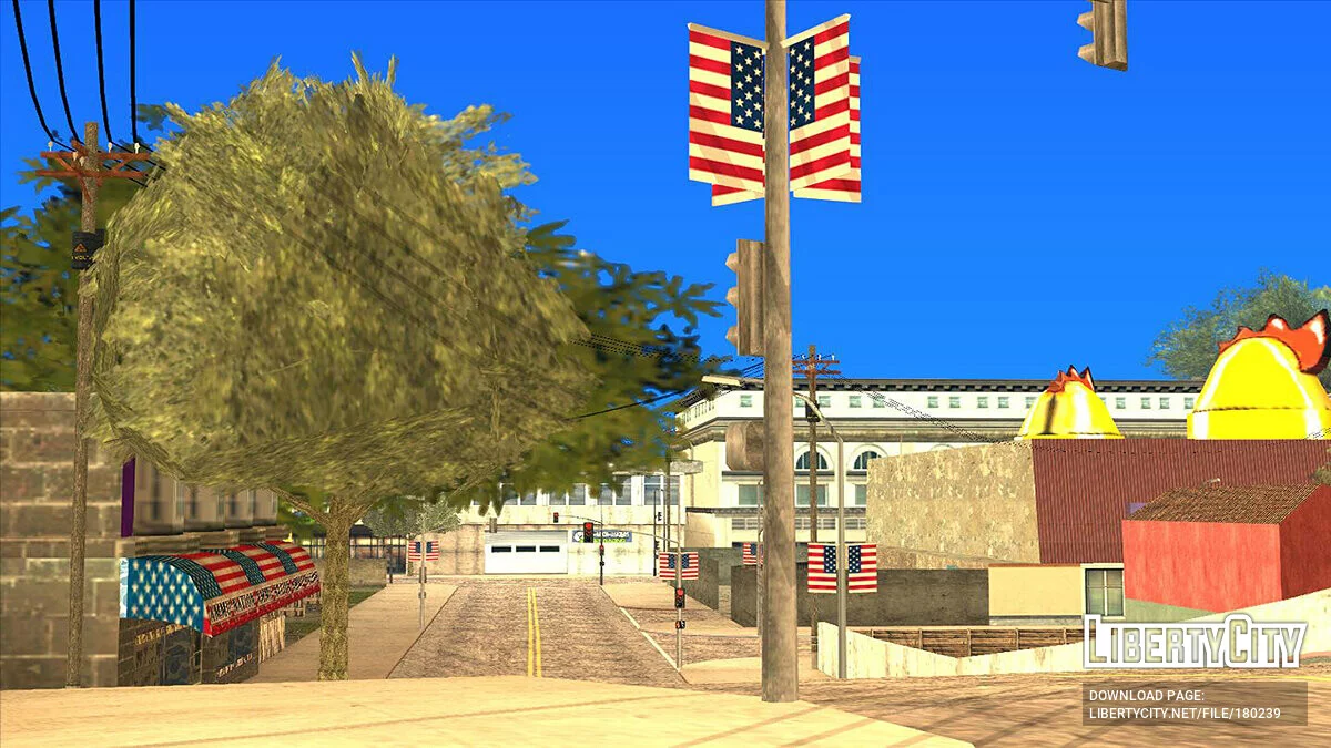 Замена флагов в Queens / GTA San Andreas
