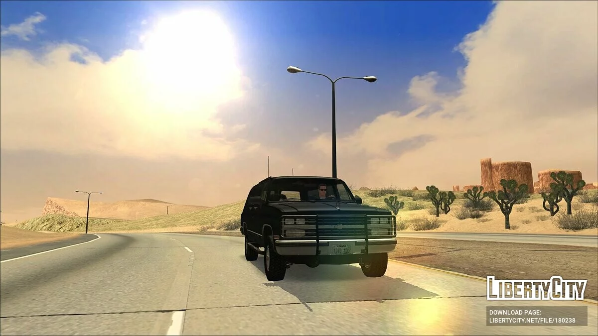 New road in the desert / GTA San Andreas