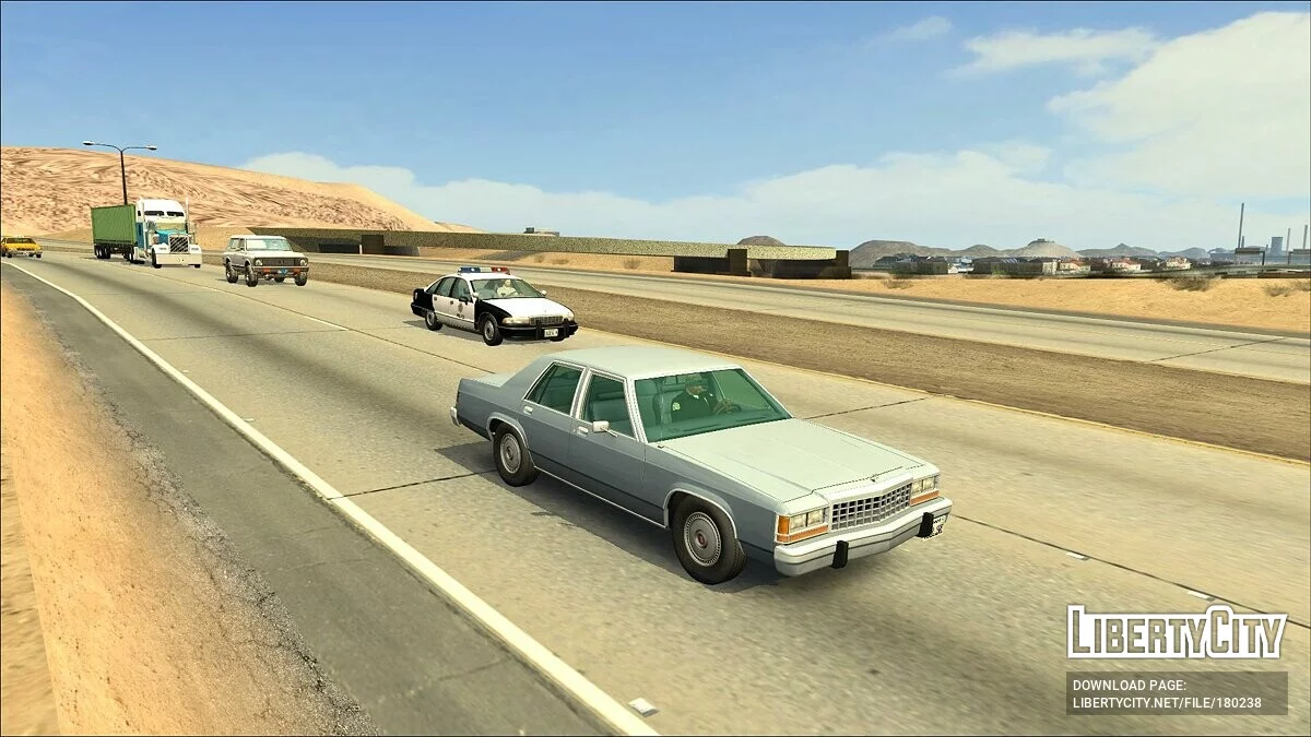 New road in the desert / GTA San Andreas