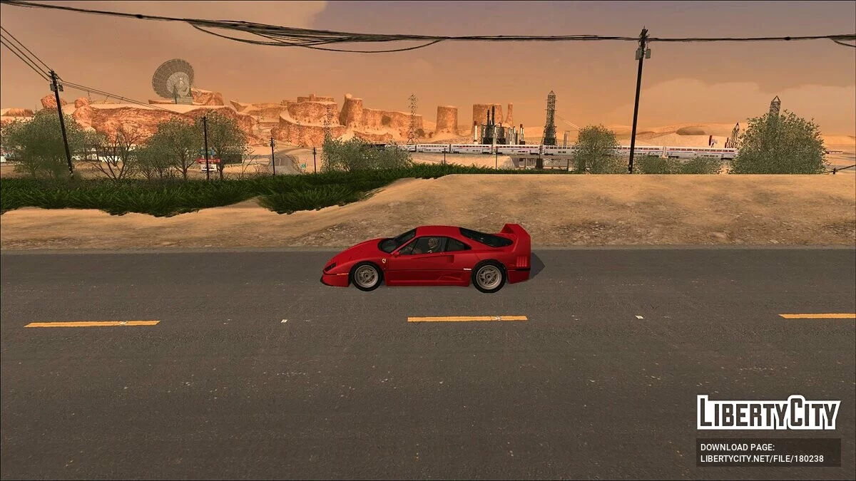 New road in the desert / GTA San Andreas