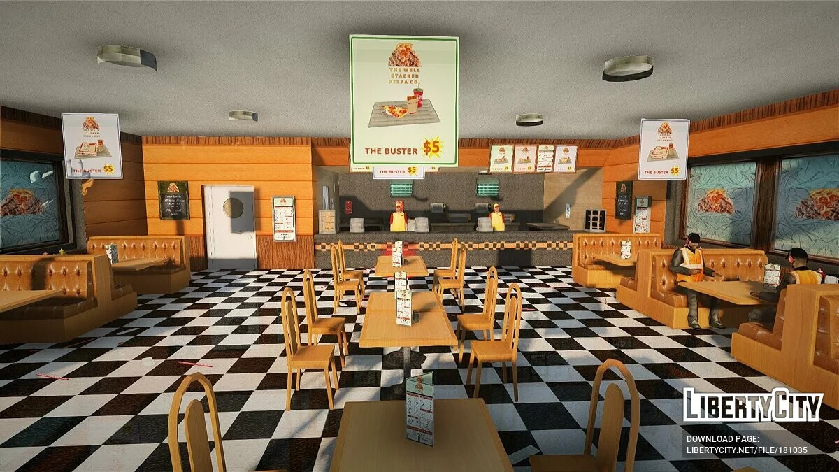 Tekstur baru untuk pizzeria di Idlewood / GTA San Andreas