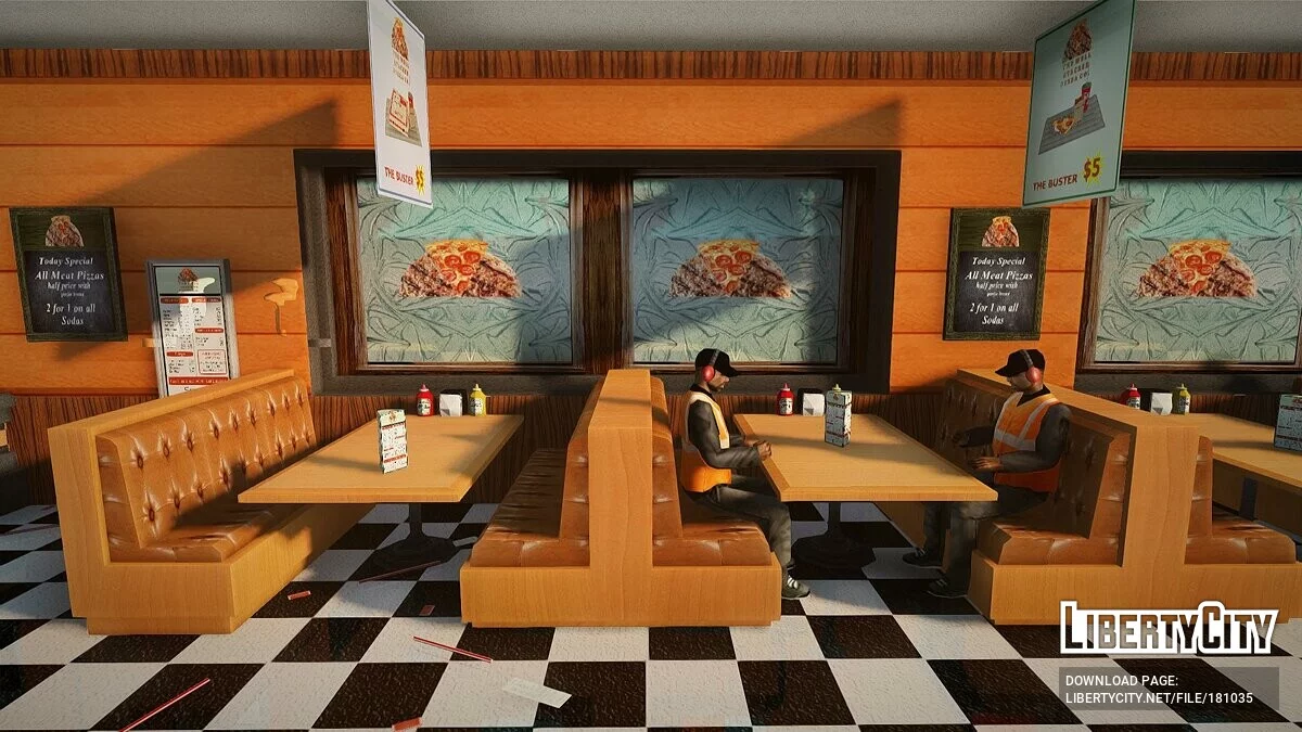 Tekstur baru untuk pizzeria di Idlewood / GTA San Andreas