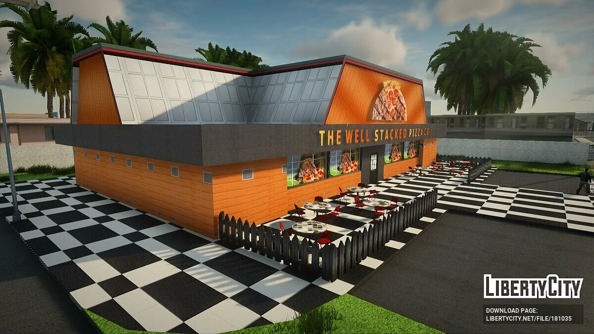 Tekstur baru untuk pizzeria di Idlewood / GTA San Andreas