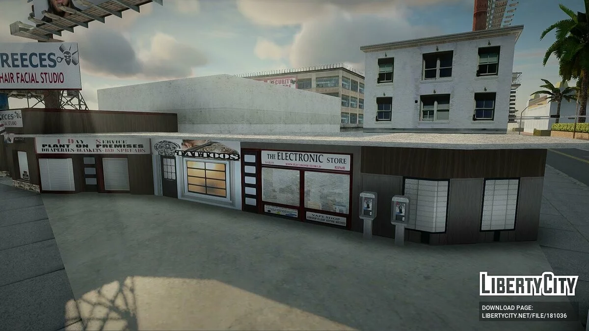 Tekstur baru untuk salon tato dan toko tukang cukur / GTA San Andreas