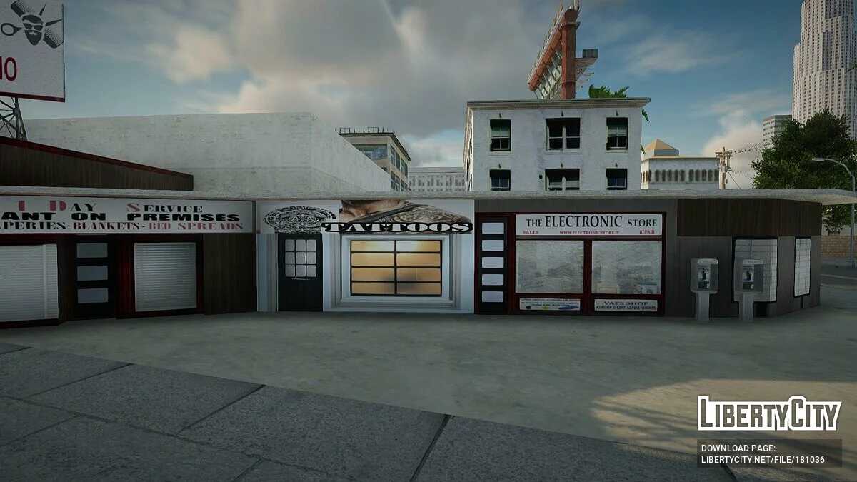 Tekstur baru untuk salon tato dan toko tukang cukur / GTA San Andreas