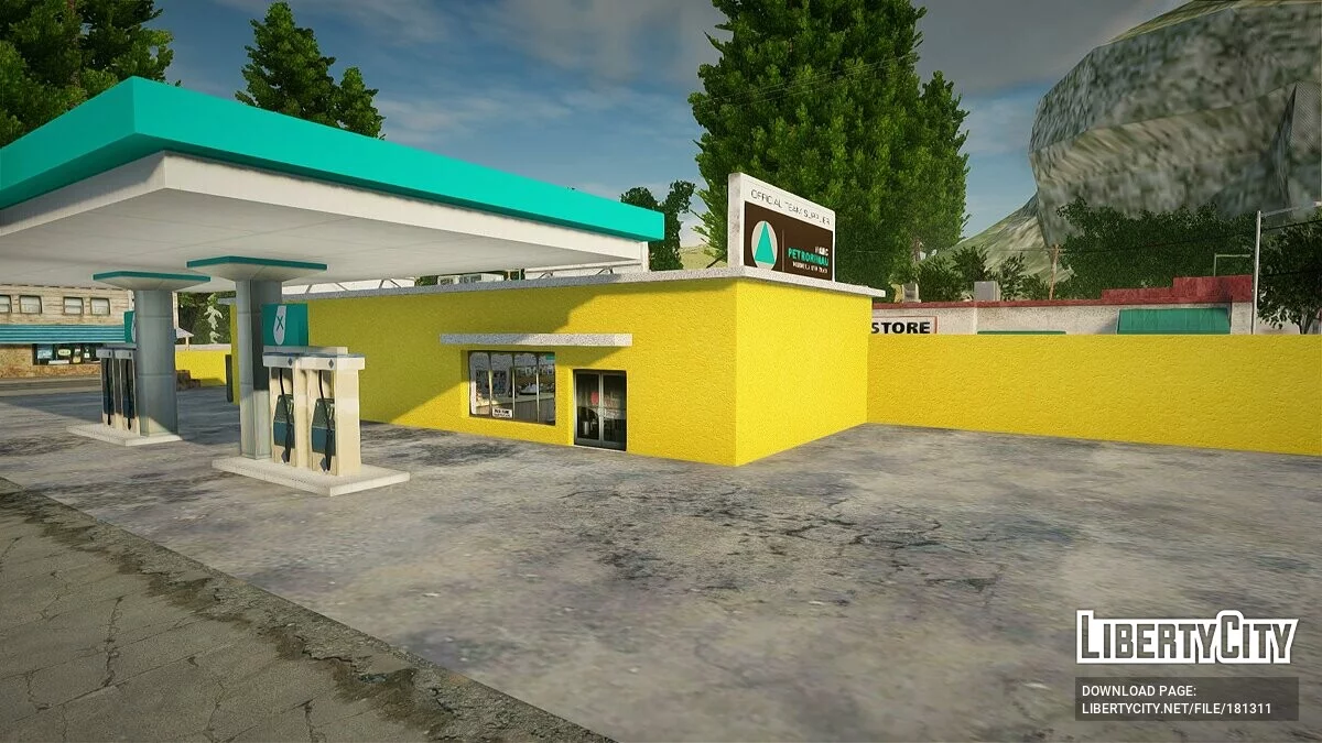 Нові текстури заправки в Діллімур / GTA San Andreas