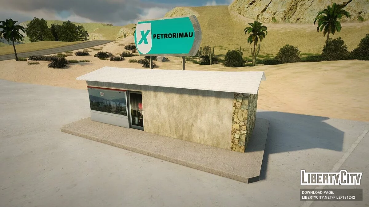 Nuevas texturas de la gasolinera en El Quebrados / GTA San Andreas