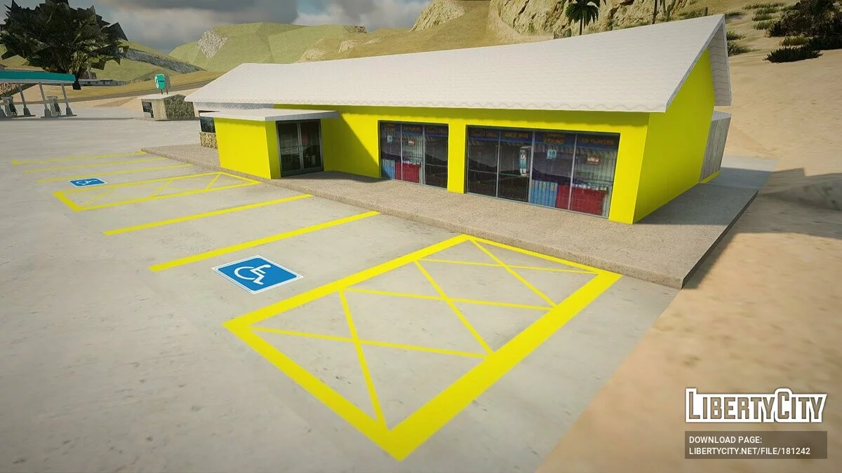 Nuevas texturas de la gasolinera en El Quebrados / GTA San Andreas