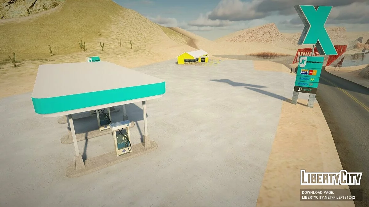 Nuevas texturas de la gasolinera en El Quebrados / GTA San Andreas