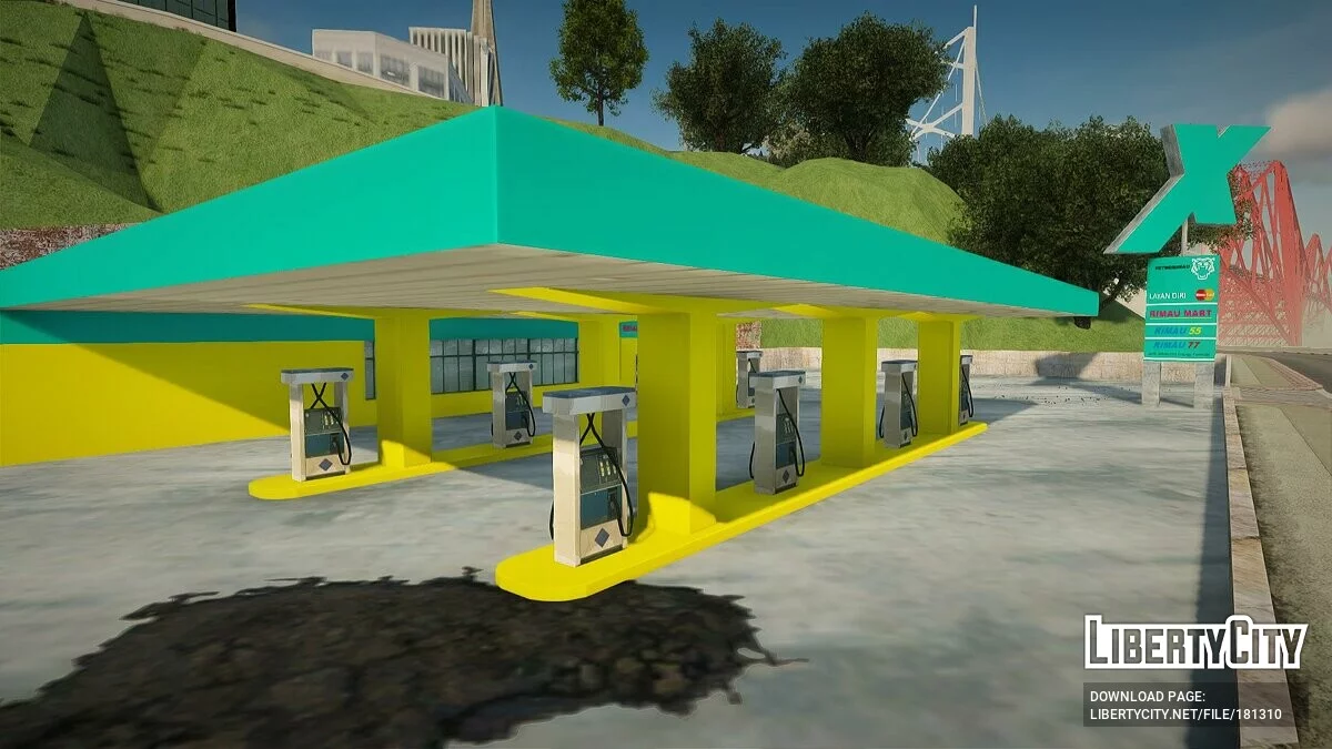 Нові текстури заправки в Сан-Фієрро / GTA San Andreas