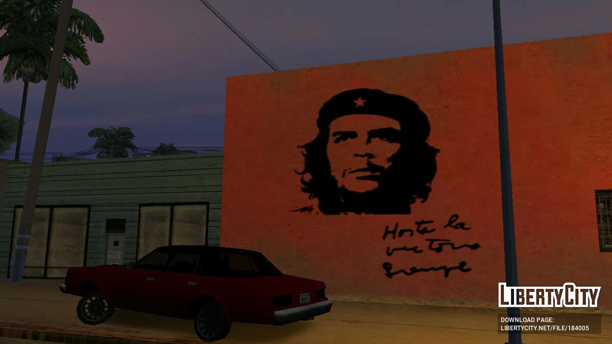 Mural with Ernesto Che Guevara / GTA San Andreas