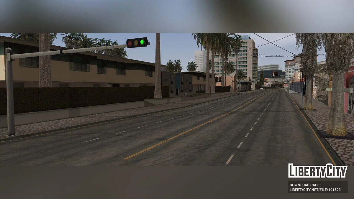 Estradas com rachaduras e remendos / GTA San Andreas