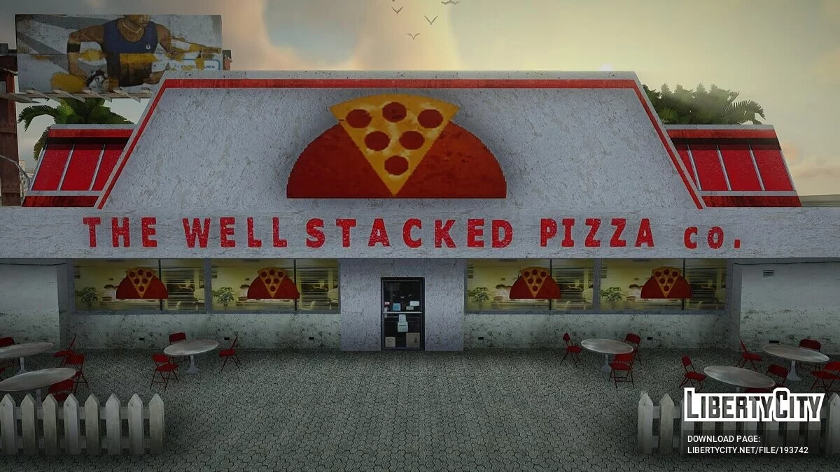 Обновленные текстуры пиццерии The Well Stacked Pizza Co. / GTA San Andreas