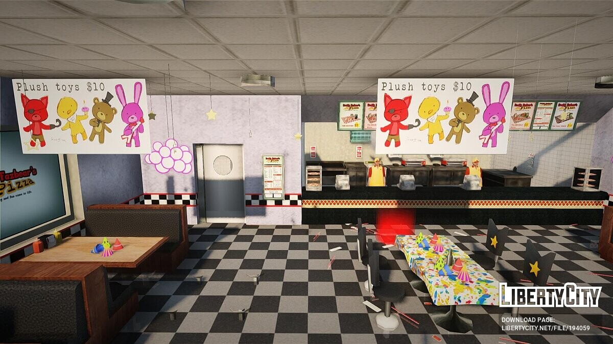 I remade the fnaf 1 pizzeria map : r/fivenightsatfreddys