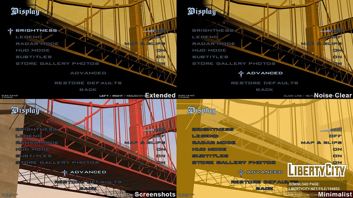 Remake von Hintergründen im Menü / GTA San Andreas