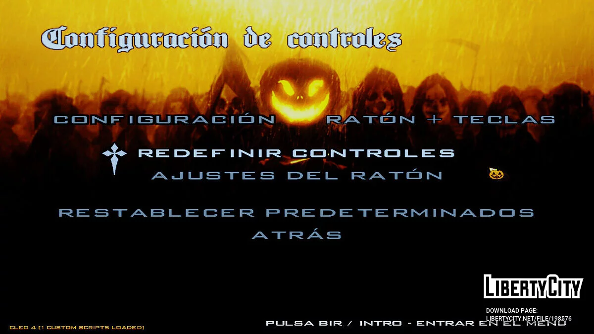 Halloween style menus / GTA San Andreas