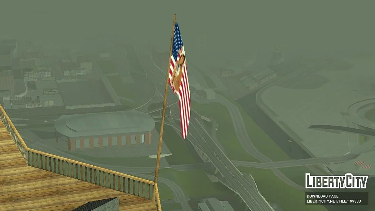 Прапор корінних американців на горі Чиліад / GTA San Andreas