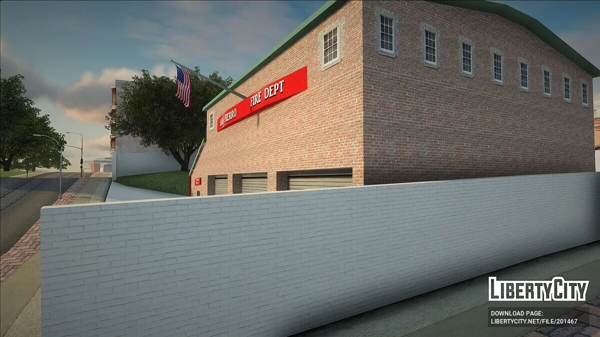 Texturas actualizadas del departamento de bomberos 2023 / GTA San Andreas