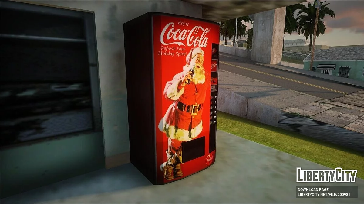 Máquina expendedora navideña de Coca-Cola / GTA San Andreas
