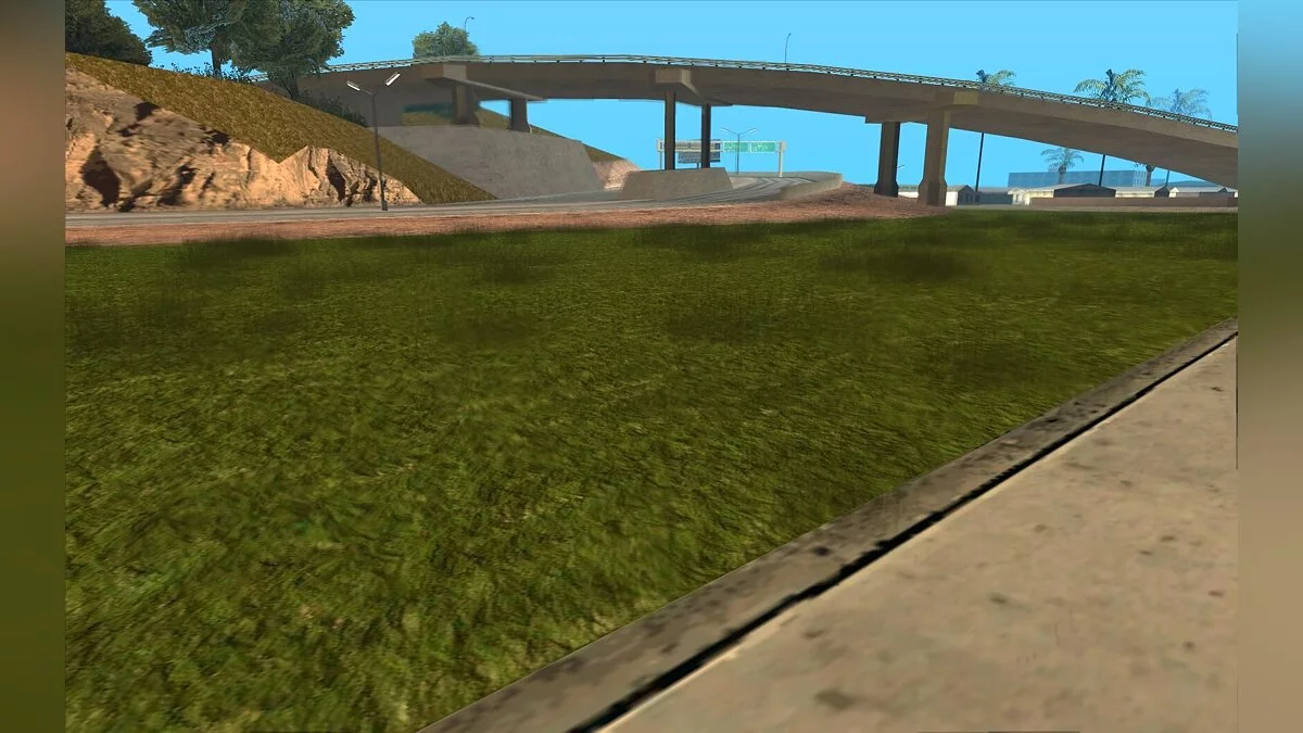 Verbesserte Rasenflächen am Flughafen / GTA San Andreas