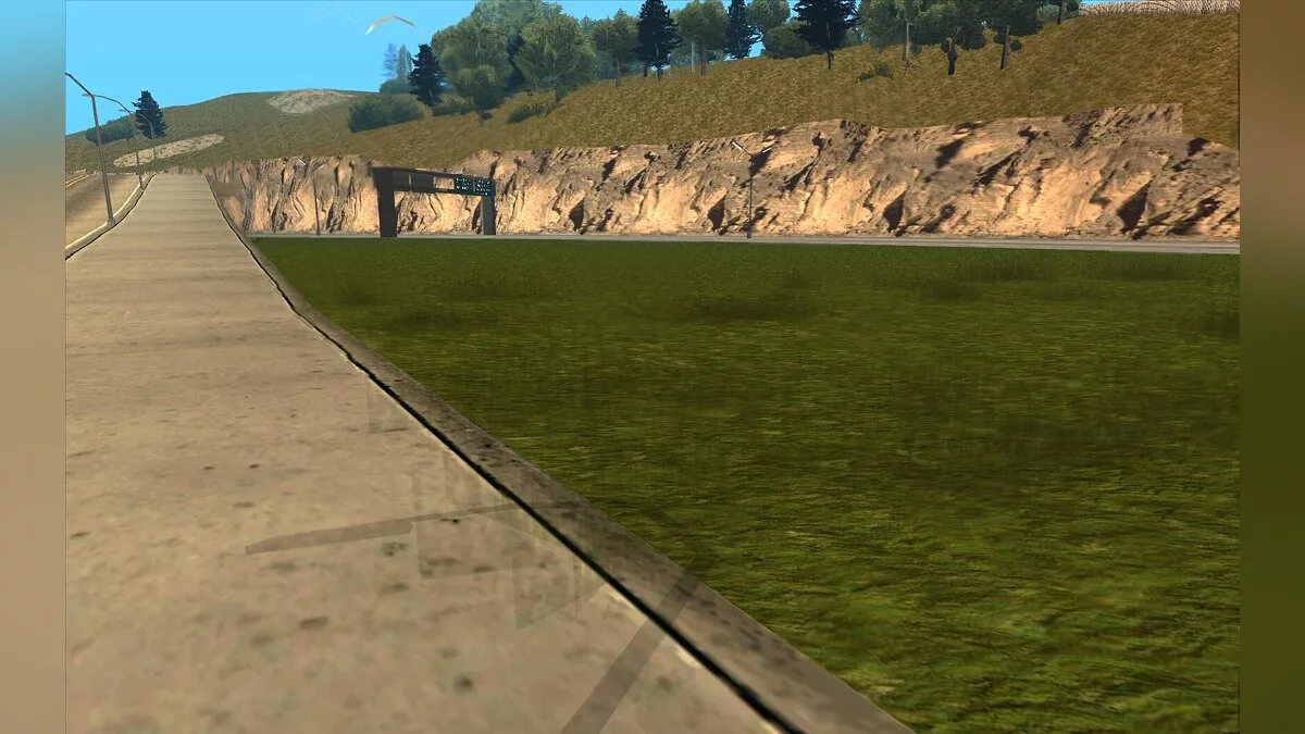 Verbesserte Rasenflächen am Flughafen / GTA San Andreas