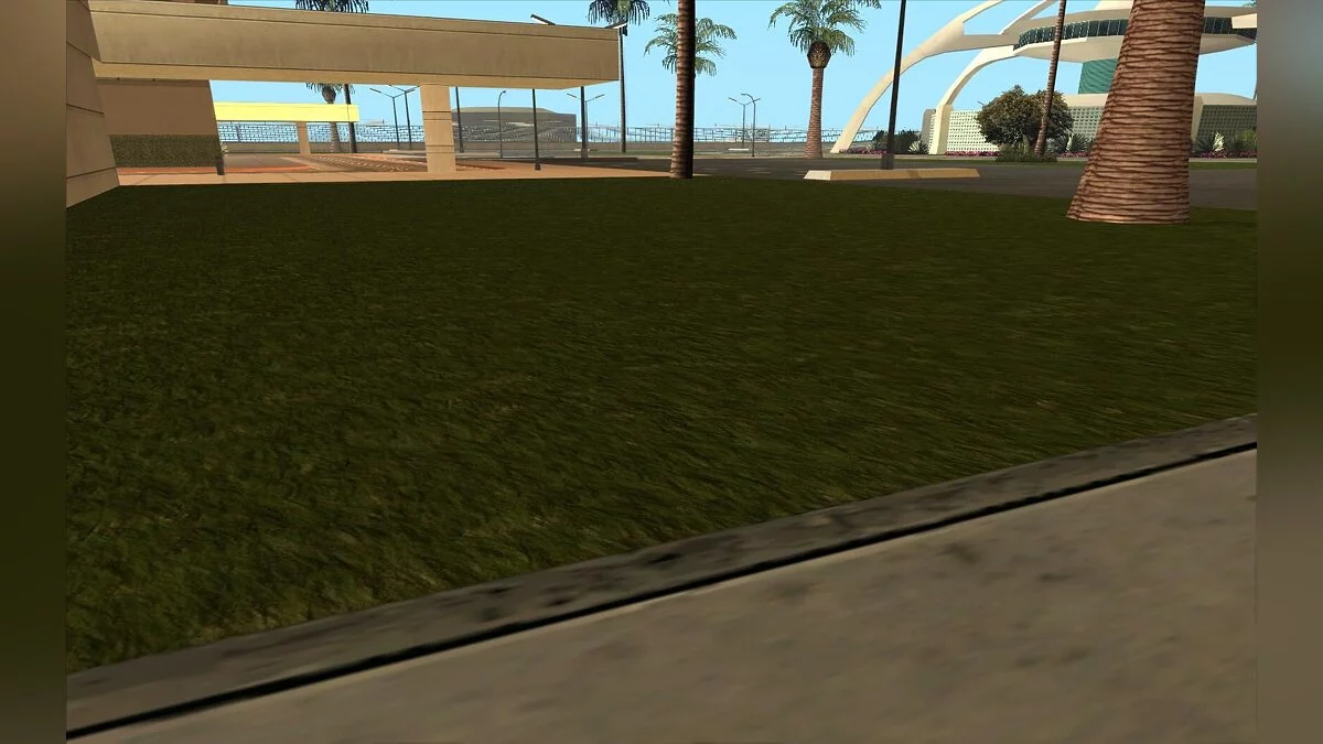Verbesserte Rasenflächen am Flughafen / GTA San Andreas