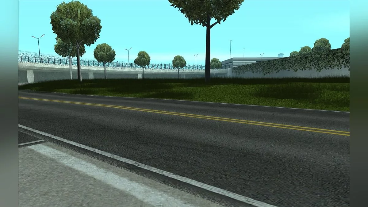 Verbesserte Rasenflächen am Flughafen / GTA San Andreas