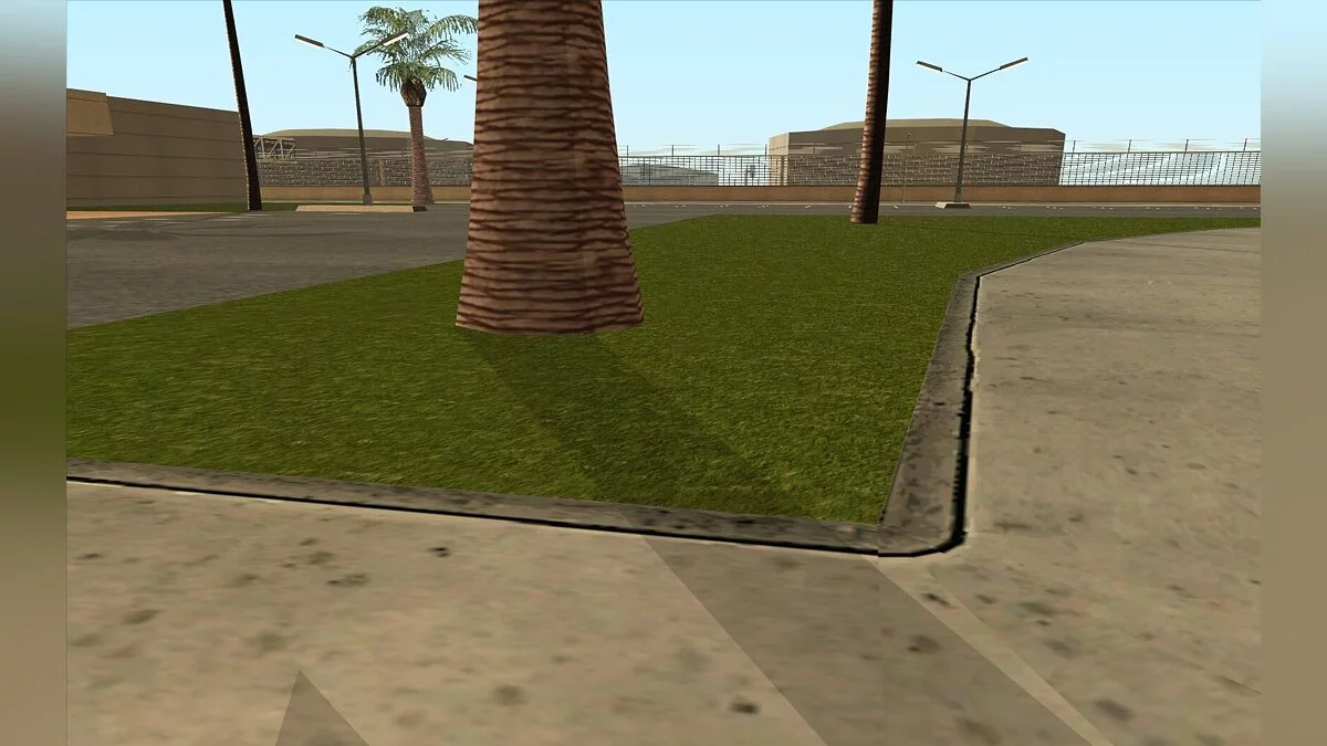 Verbesserte Rasenflächen am Flughafen / GTA San Andreas