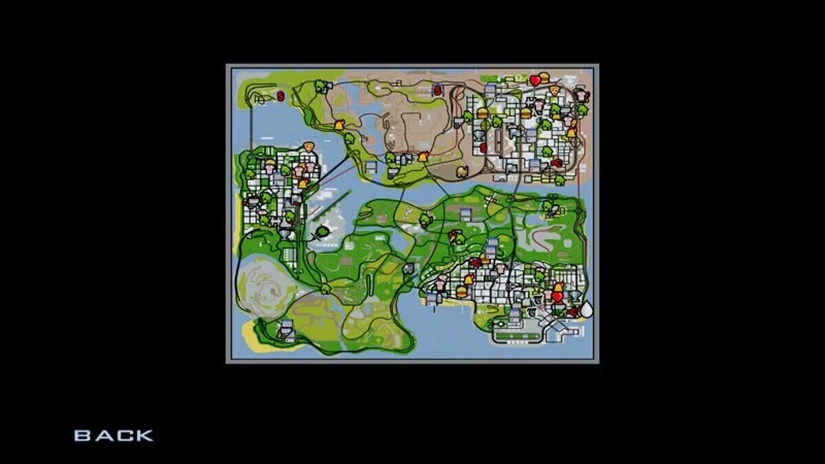 Antarmuka HD, HUD dan Peta / GTA San Andreas
