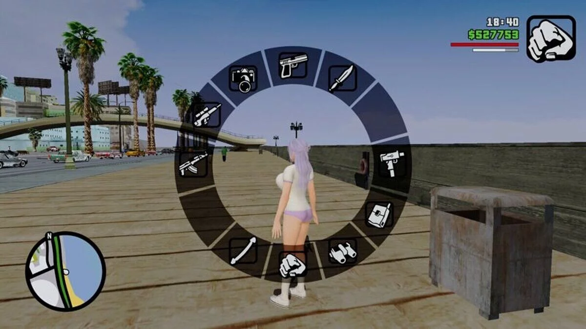 Antarmuka HD, HUD dan Peta / GTA San Andreas