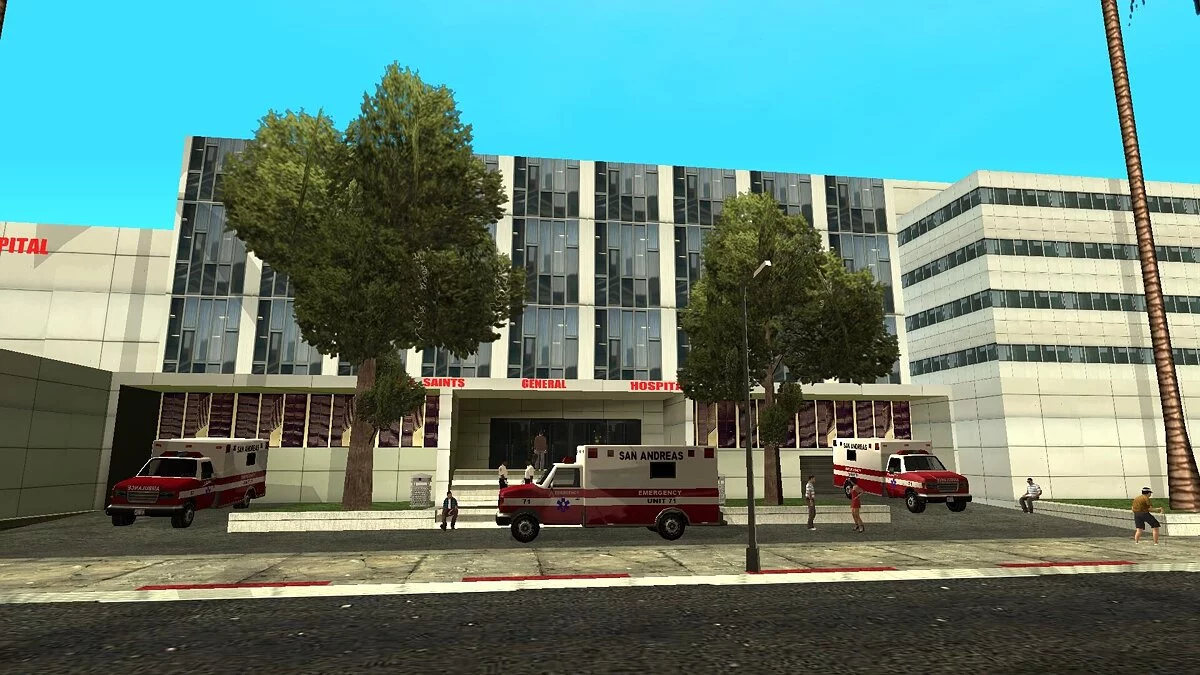 Лікарня у стилі GTA 5 / GTA San Andreas