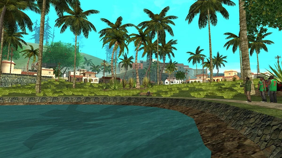 Обновлённый парк в Los Santos / GTA San Andreas