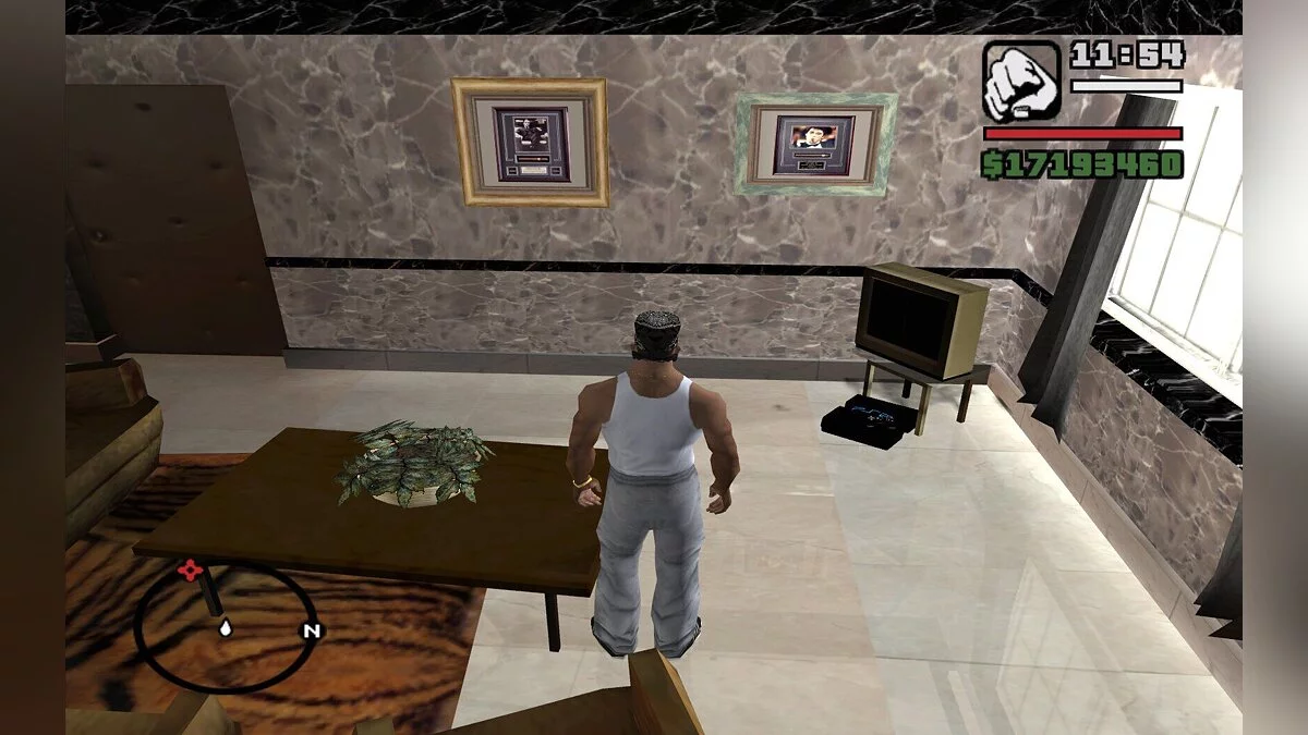 PS2 в доме Си-Джея / GTA San Andreas